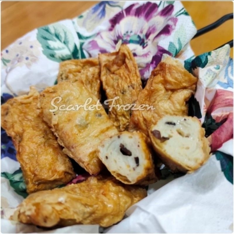 

Lumpia Udang Jamur Kulit Tahu 25 pcs