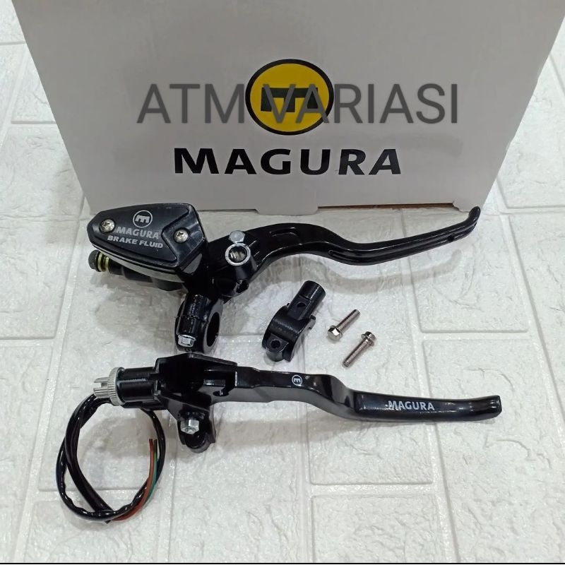 HANDLE MASTER REM MAGURA SET KIRI DAN KANAN MODEL RCB TABUNG OVAL UNIVERSAL MOTOR VIXION, SONIC, SAT