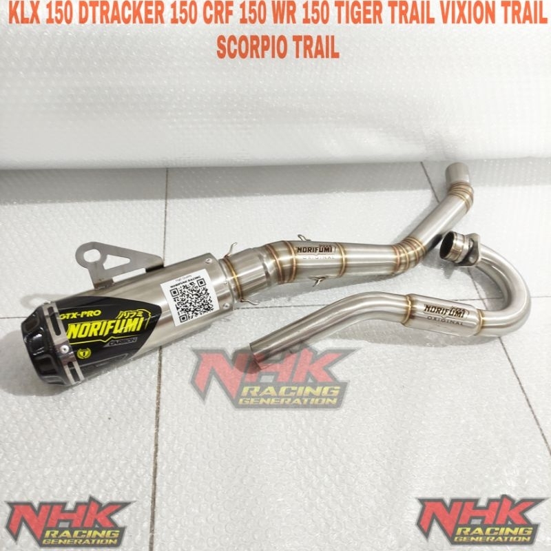 KNALPOT NORIFUMI KNALPOT KLX 150 KNALPOT DTRACKER 150 KNALPOT WR 155 KNALPOT CRF 150 KNALPOT WR 155