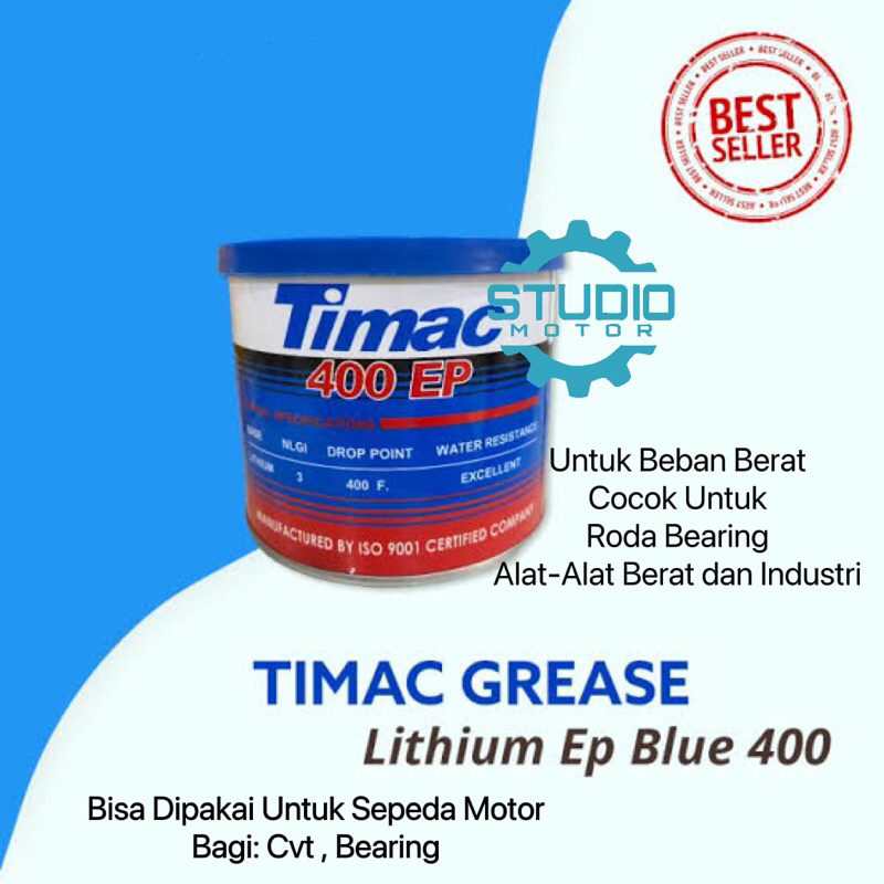 TIMAC GREASE Ep Blue 400 / Minyak Gemuk Stempet Cvt / Bearing Roda Laher Lahar