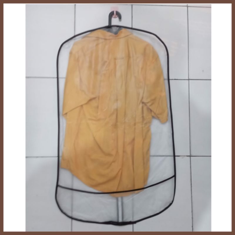 Cover jas baju / Sarung jas / Bungkus jas / cover gantungan baju jas / pelindung baju jas plastk