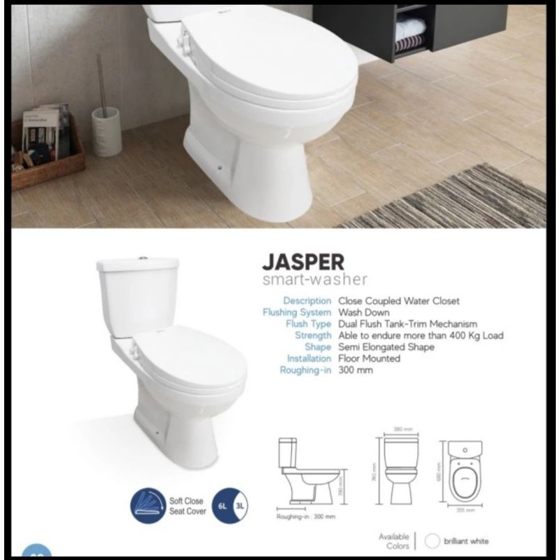 Kloset Duduk Jasper Smart Washer Trilliunware