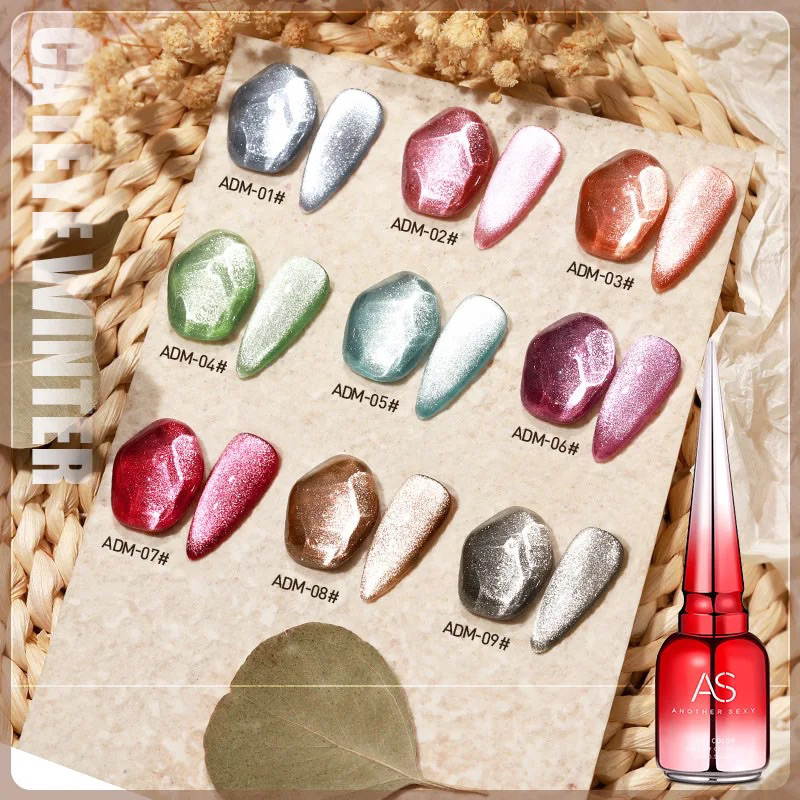 [FLASHES] ADM CAT EYE NAILS POLISH GEL 15ML KUTEK GEL  SOAK OFF UV GEL