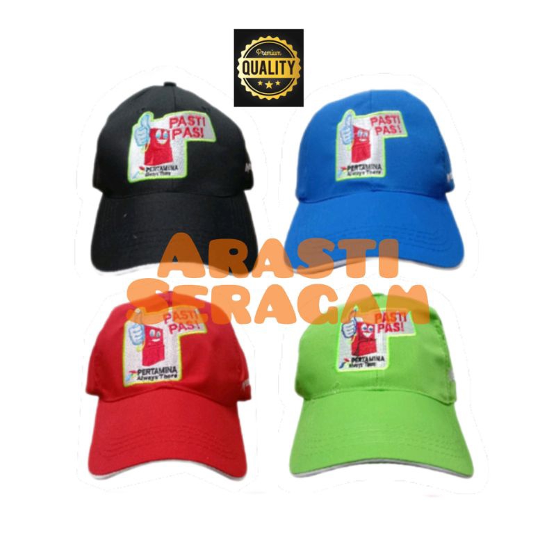 Topi Pertamina SPBU Pasti Pas dan On The Move