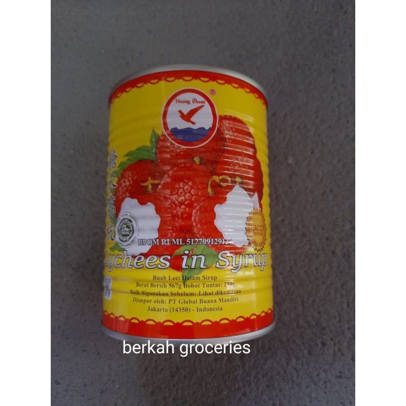 

Lychee in syrup Herring brand buah leci dalam kaleng
