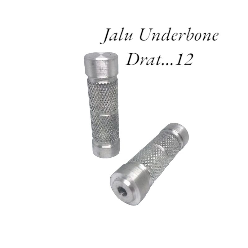 Jalu underbone / footstep / Underbone cocok untuk semua underbone drat 12 selver crome