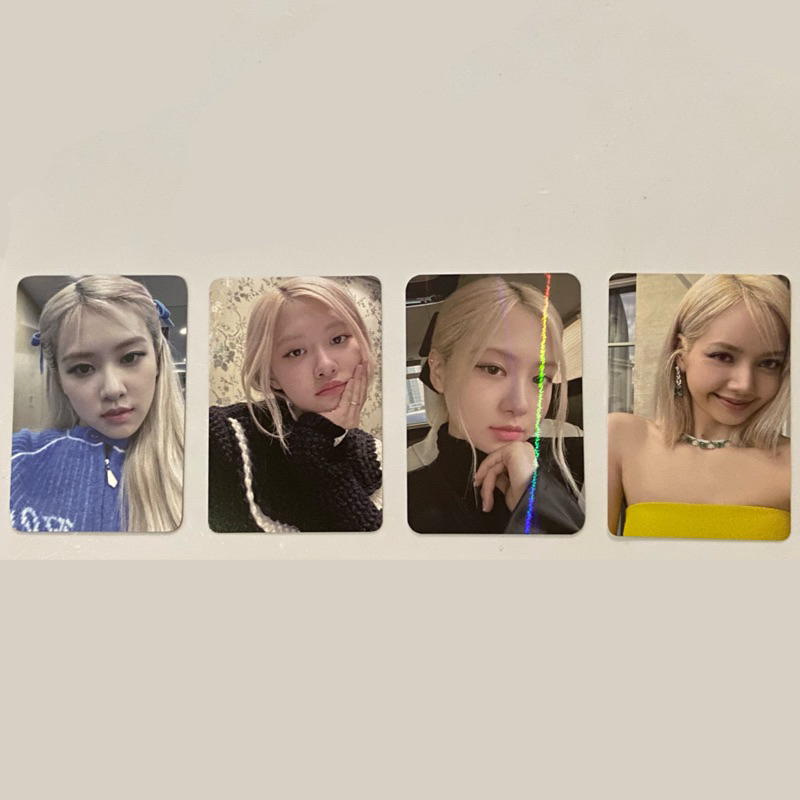 OFFICIAL photocard pc blackpink bp rose rosie roje lisa jennie jisoo deco kit membership holo benefi