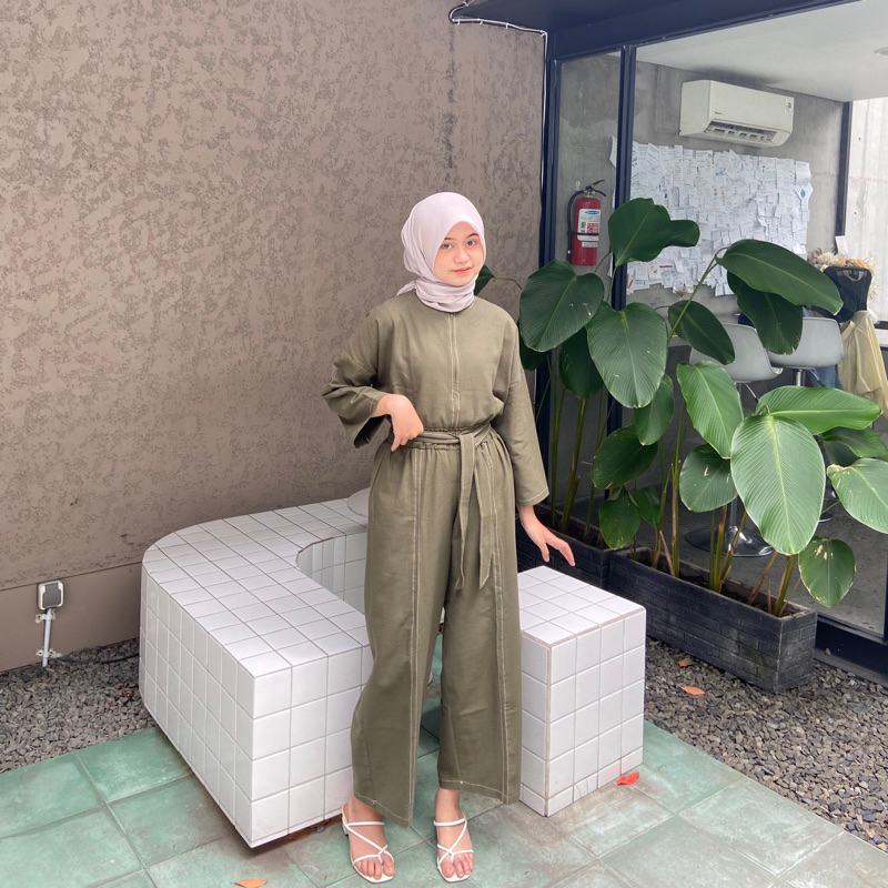 Zhara Set One Set Linen Multiways Look Byvitafa.id