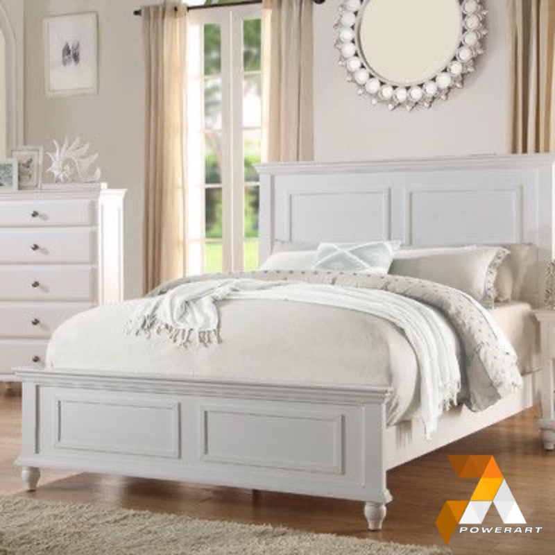 Tempat Tidur Dipan Minimalis Cat putih Divan minimalis Ranjang kayu minimalis