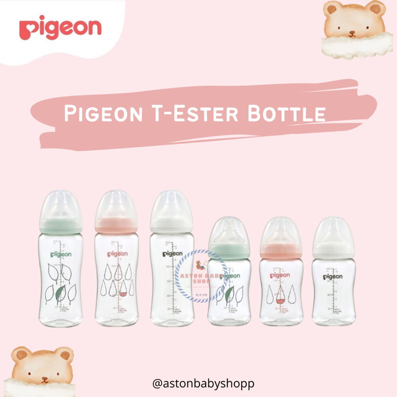 Pigeon Botol Susu T-Ester 200 ml &amp; 300 ml Pigeon T-Ester Bottle