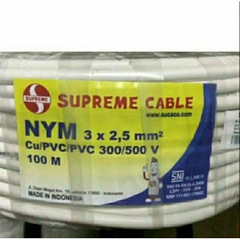RB KABEL Supreme NYM 3x2,5 mm / kabel NYM 3x2.5mm eceran