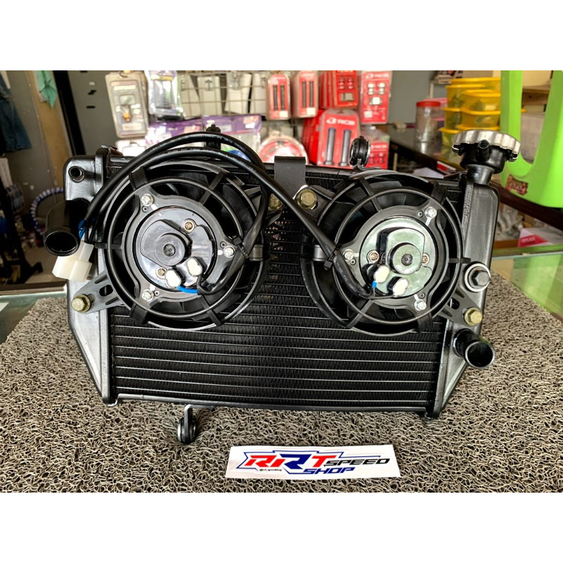 RADIATOR JUMBO MX KING DOUBLE FAN KIPAS PRO 1 RACING