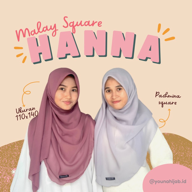 HANNA MALAY HIJAB MALAYSIA POLLYCOTTON PREMIUM BY YOUNA