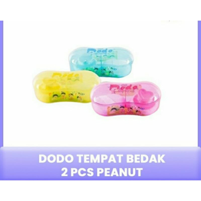 Dodo Tempat Bedak Bayi sekat 2 Peanut - Ungu