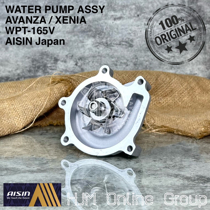 WATER PUMP AVANZA XENIA RUSH TERIOS GRANMAX AISIN ORIGINAL WPT-165V