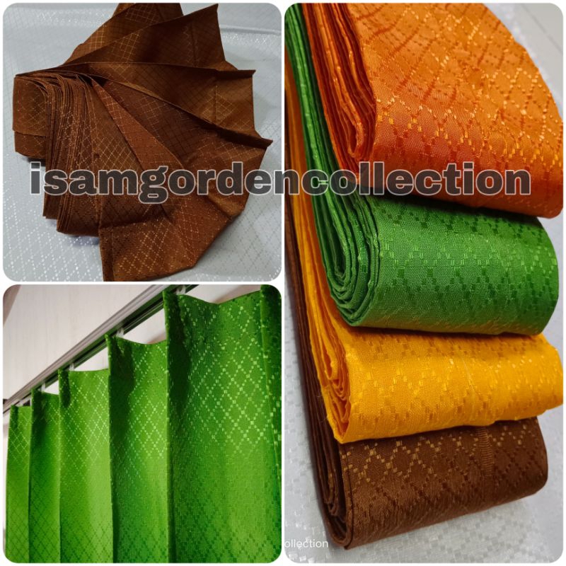Gorden Plisket Polos Serat Gorden Cantolan Kawat S L100 x T190 Hordeng Pintu Kamar Dan Jendela kamar