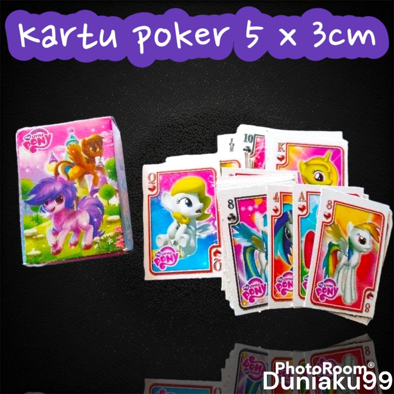 mainan kartu poker mini karakter / mainan kartu remi karakter / mainan anak murah