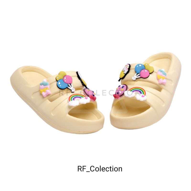 Sandal Anak Perempuan Terbaru Sandal Selop Anak Perempuan Fuji Sandal Karet Anak Cewek Import Ban Dua