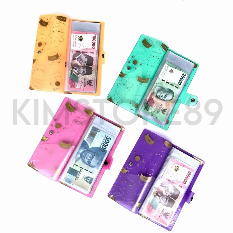 DOMPET ORGANISER /DOMPET DISIPLIN/PINTAR KEUANGAN BULANAN LOVE BEAR EDITION