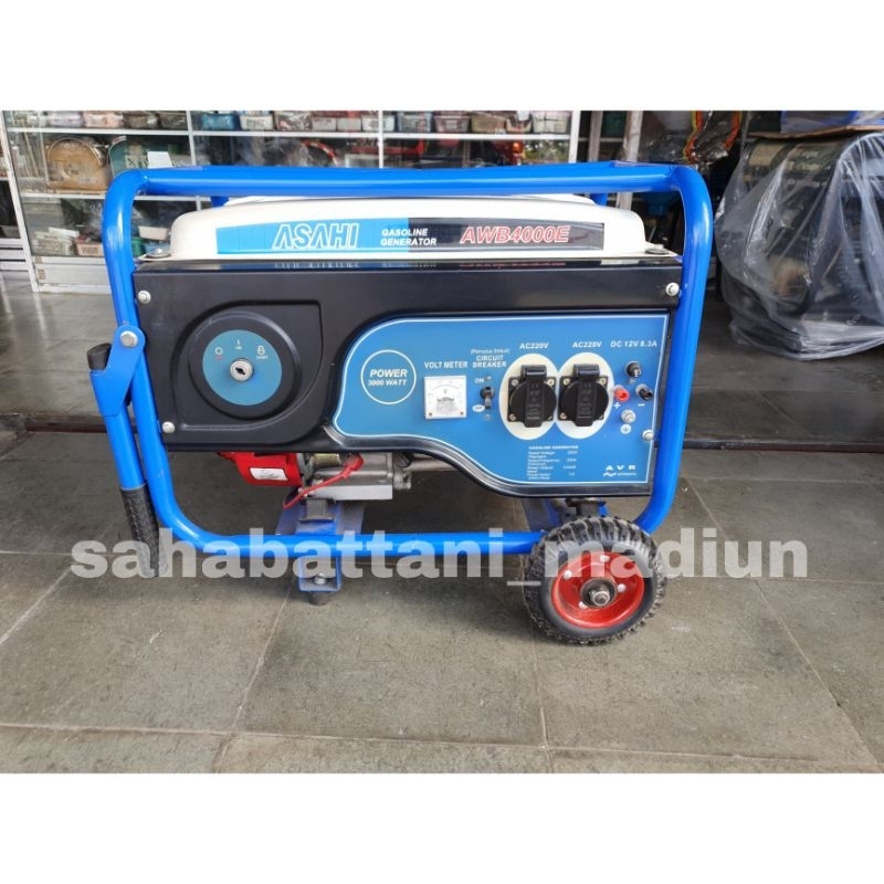 Genset ASAHI AWB4000E 3000Watt (STARTER) / Generator ASAHI AWB 4000E 3000W