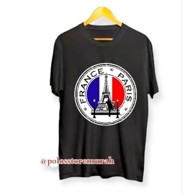 KAOS DISTRO negara FRANCE PARIS / KAOS OLEH OLEH NEGARA PRANCIS