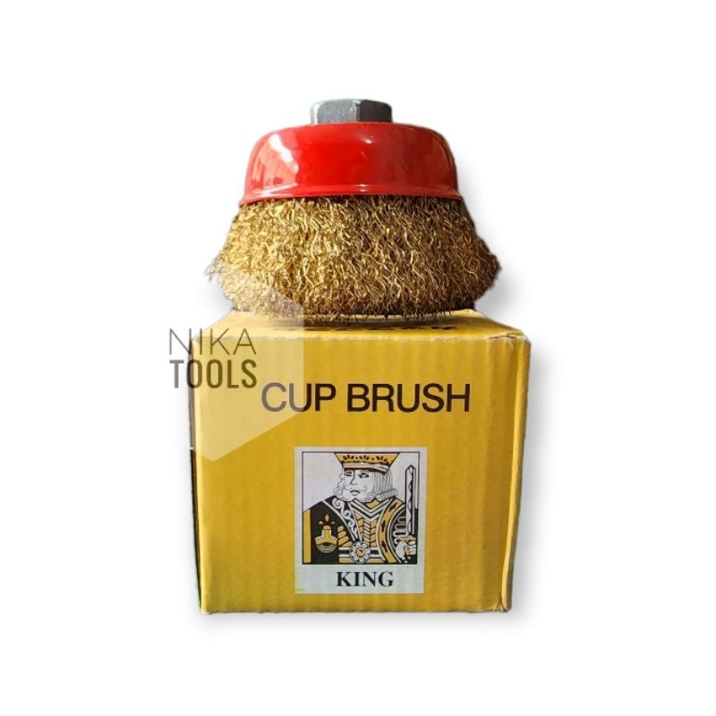 Cup Brush Sikat Mangkok Kuningan 3&quot;