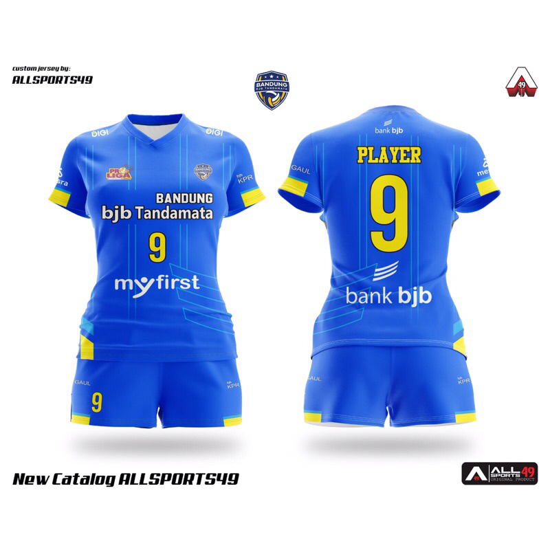 Jersey Voli Cewek BJB Proliga Stelan Fullprint