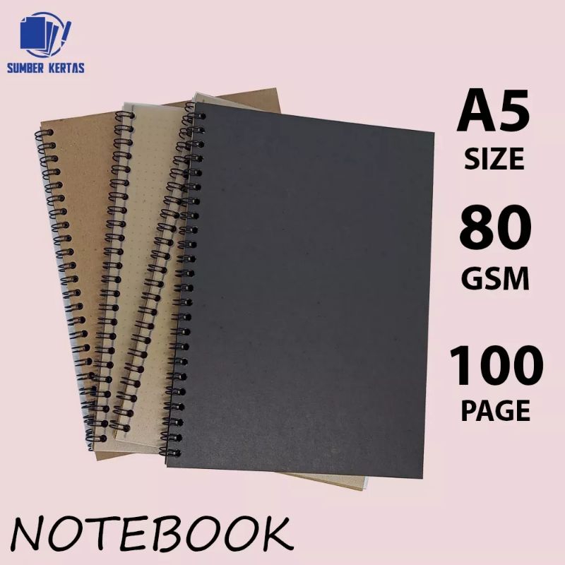 

NOTEBOOK/JURNAL/BUKU CATATAN/VINTAGE/ BROWN PAPER/CRAFT PAPER/BROWN CRAFT/ GRID/KOTAK2#DOTTED/TITIK2 #BLANK/POLOS