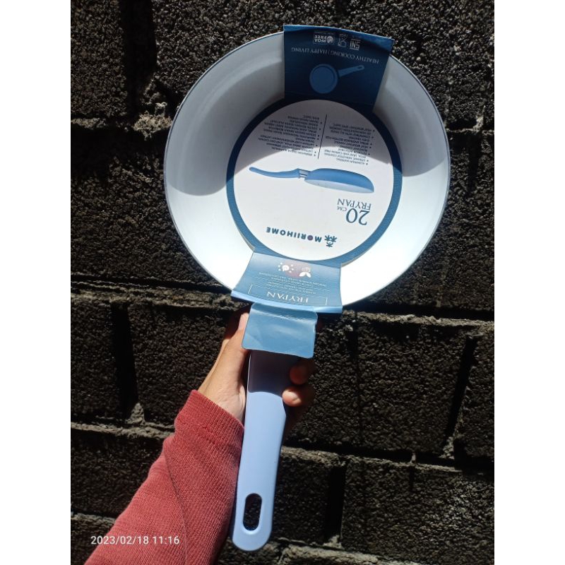 moriihome frypan 20cm | alumunium material | healthy cooking | morii pan | penggorengan