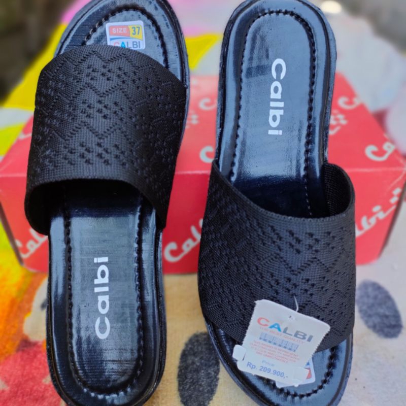 SANDAL WANITA MODEL TERBARU MODEL HAK TINGGI/SANDAL RAJUT WANITA