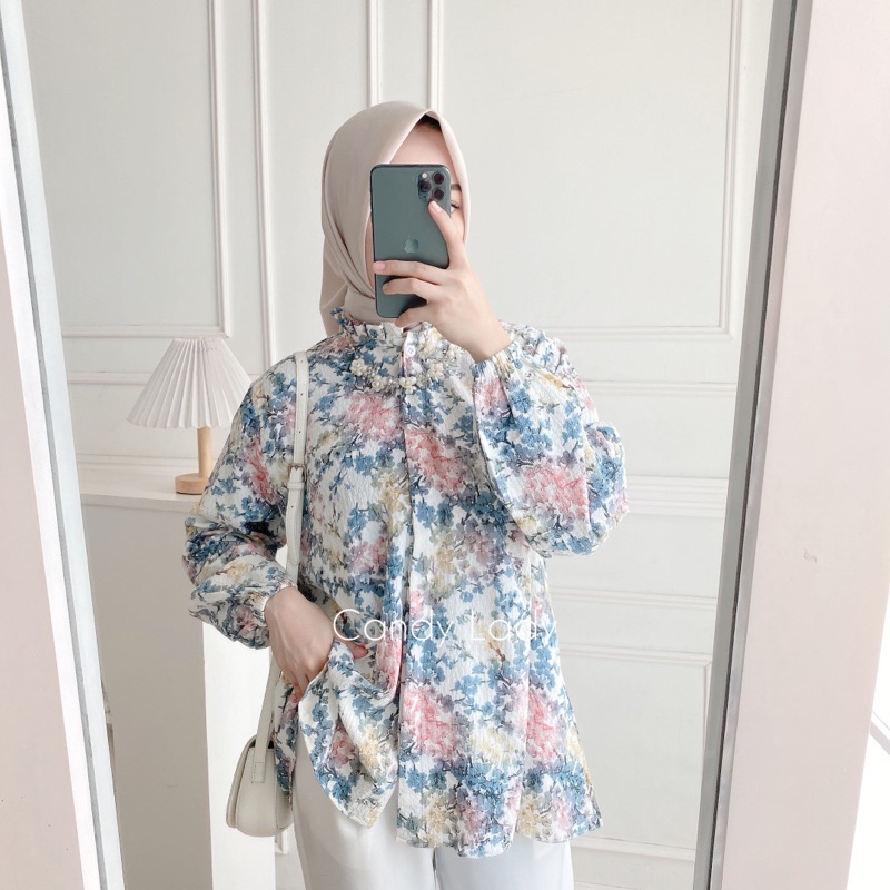 Runi Blouse By Candy Lady Blouse Wanita Motif Terbaru