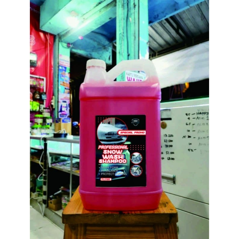 PAKET USAHA 5LITER SNOW WASH,SHAMPO MOTOR,SHAMPO MOBIL,SABUN SALJU,SABUN CUCI MOTOR,SABUN CUCI MOBIL,SHAMPO CUCI MOTOR,SHAMPO CUCI MOBIL