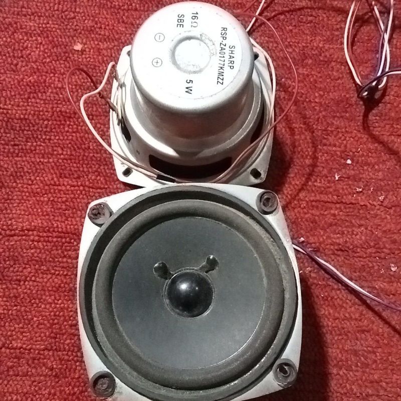 speker woofer TV Sharp tabung 21in