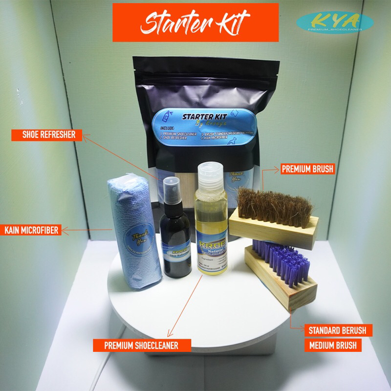 Paket Pembersih Sepatu Shoes Cleaner Parfum Sepatu Sabun Cuci Sepatu - Kroeya shoe cleaner
