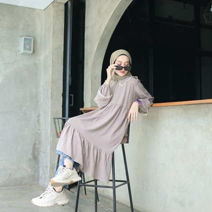 Emmy Long Tunik Rayon Busui Friendly By Proudyhijab