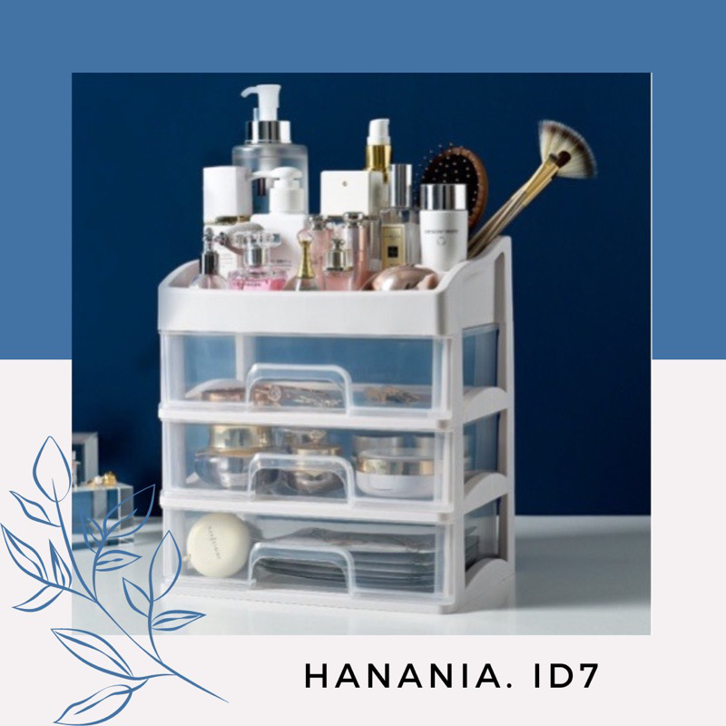 Rak kosmetik Laci Kosmetik Plastik 3 Susun - Rak Makeup Organizer