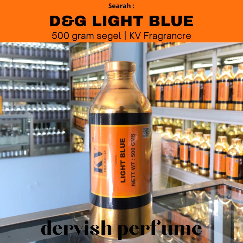 BIBIT PARFUM MURNI KV FRAGRANCES LIGHT BLUE SEGEL 500 gram