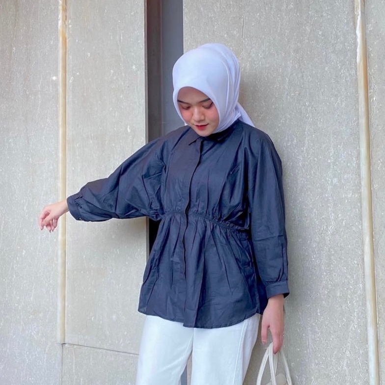 ALYA SHIRT / KEMEJA KERUT DEPAN / KEMEJA ALYA CRINKLE BLOUSE