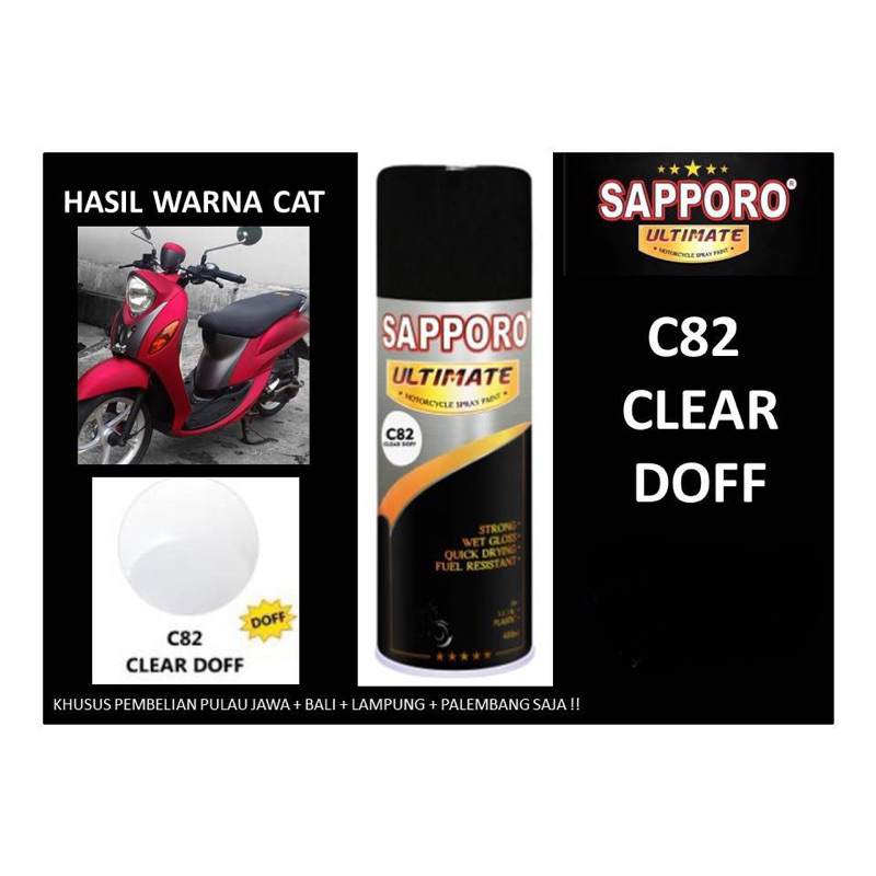 Sapporo Ultimate C82 Clear Doff / Sapporo Spray / Pilok / Pylox