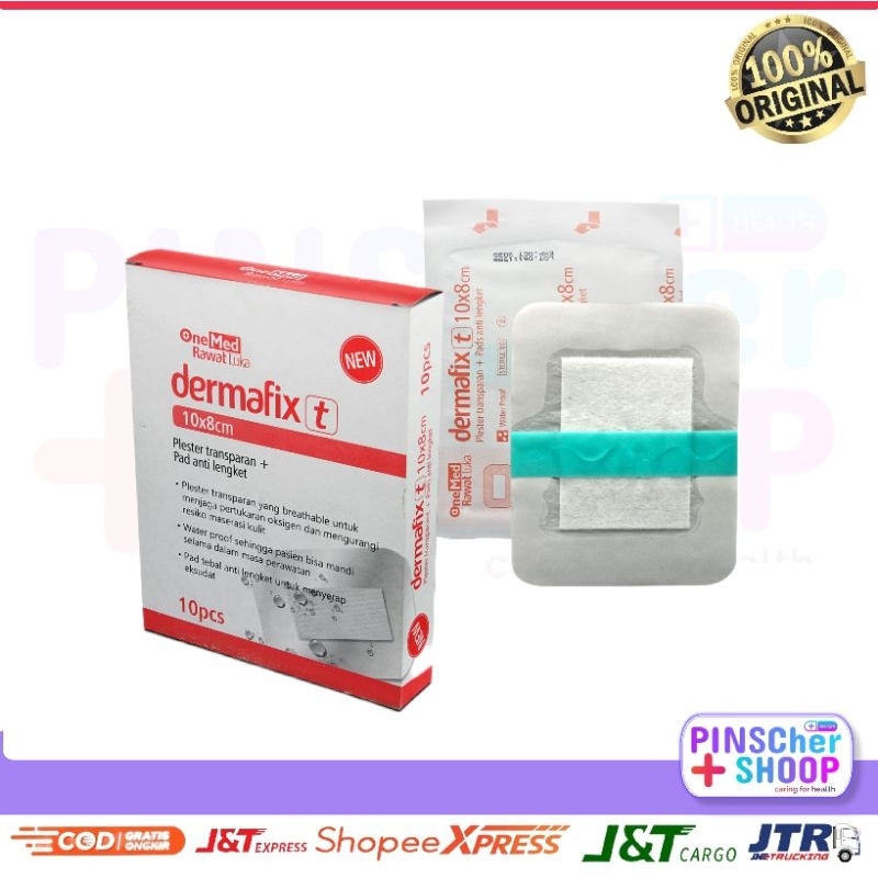 DERMAFIX T PLESTER ANTI AIR 10 X 8 CM || BOX