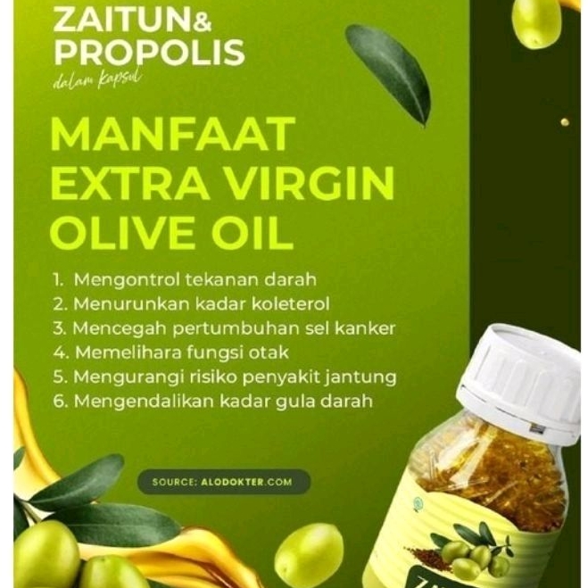 Kapsul Minyak Zaitun Extra Virgin HIU isi 200 kapsul - 120 kapsul &amp; 60 kapsul