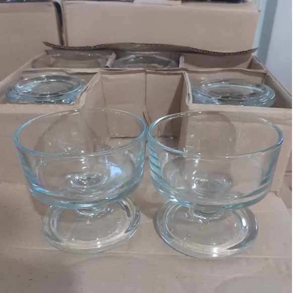 Gelas Cup Es Krim 6Pcs (PA-131) / Gelas Cafe / Gelas Lusinan / Gelas Murah / Gelas Unik / Gelas Cant