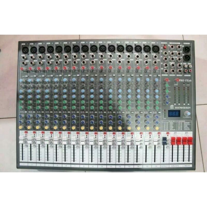 Mixer Audio 16 Channel Soundqueen Pro FX 16+ ( Plus ) Original TERBAIK