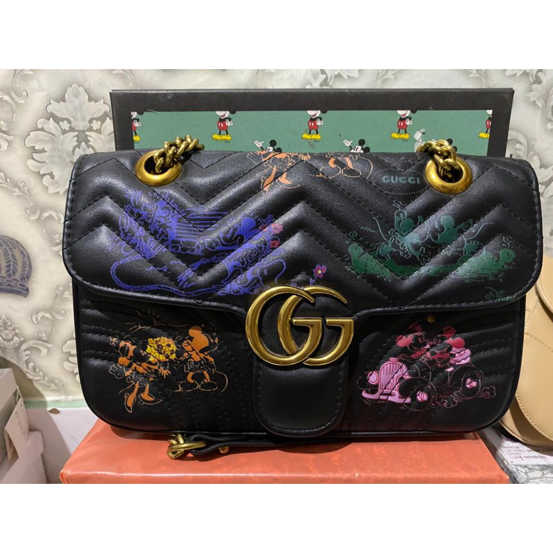 Tas gucci marmont motif disney habiskan stok sisa jualan