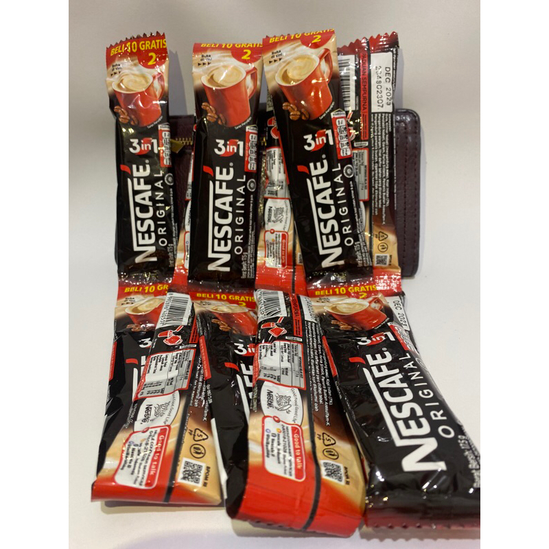

PROMO!!NESCAFE ORIGINAL 3in1 1 RENTENG ISI 12 pcs
