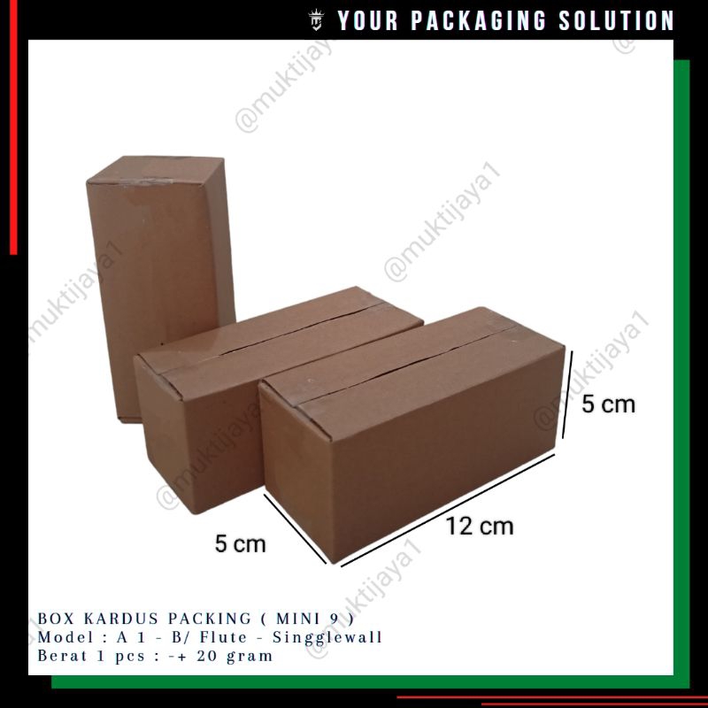 

BOX MINI 9 • 12x5x5cm • Kotak || Kardus || Karton || Packinh