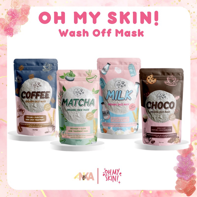Oh My Skin Organic Face Mask Wash Off Masker