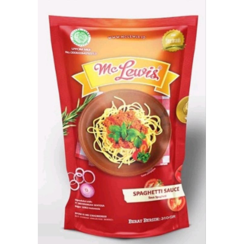 

mc lewis spaghetti sauce 310gr