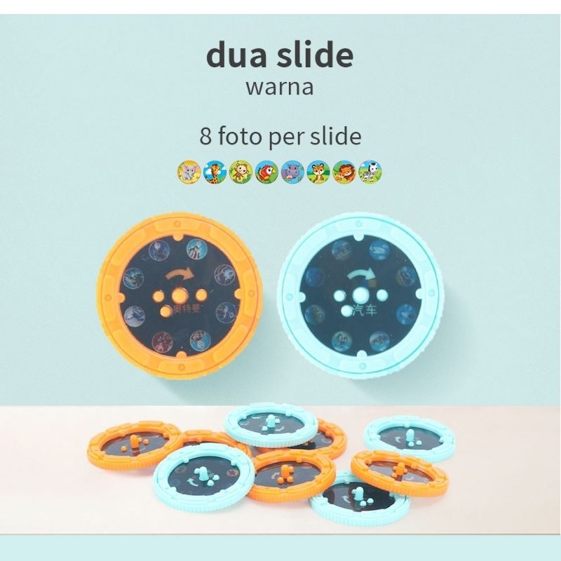 Mainan Anak Senter Proyektor Gambar Fun Flashlight Fun Projector