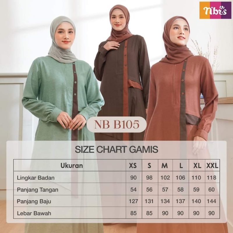 Nibras nb b105 fashion muslim terbaru
